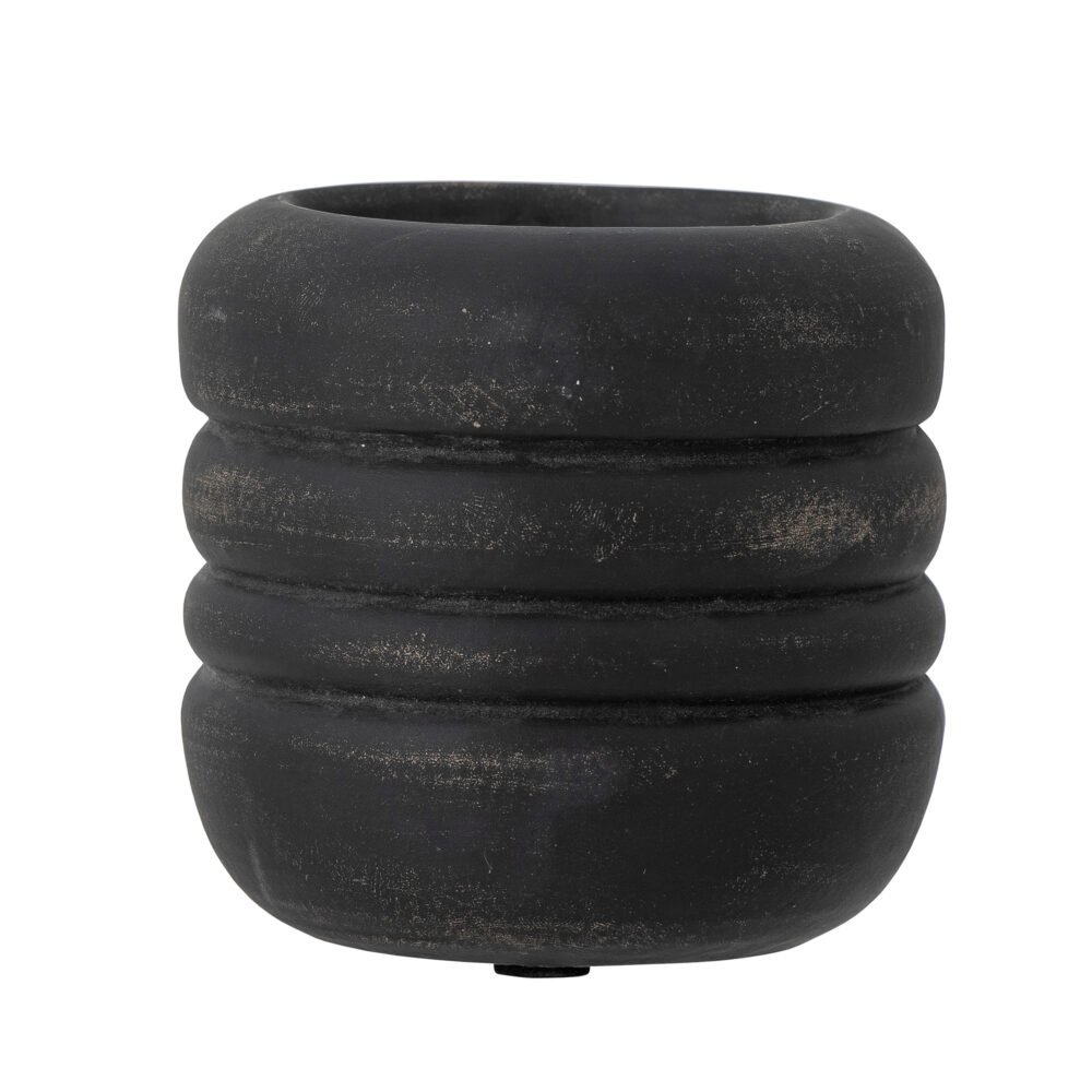 Vilken Candle Holder, Black, Ceramic