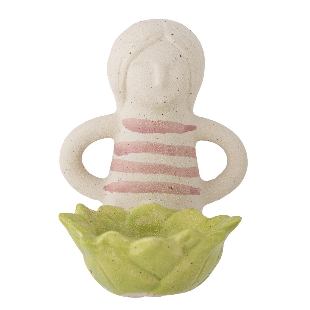 Clarabel Votive, Green, Stoneware