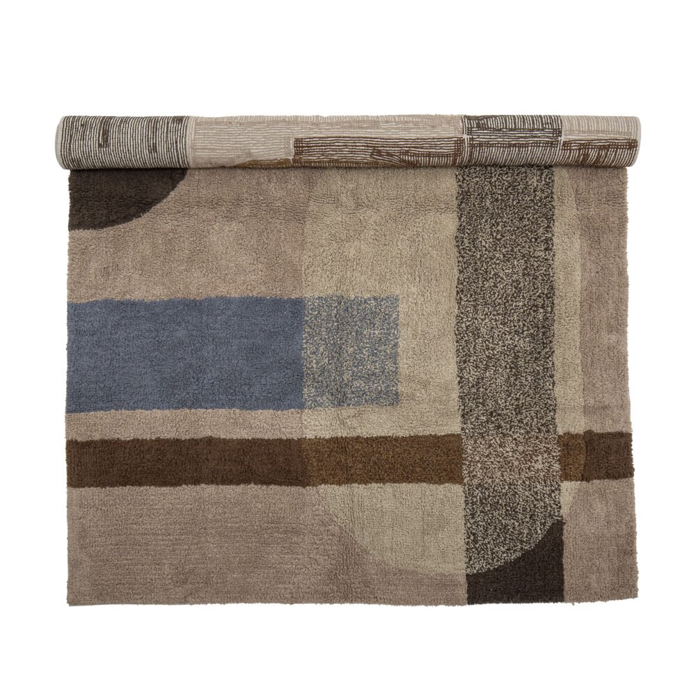 Zofia Rug, Brown, Cotton