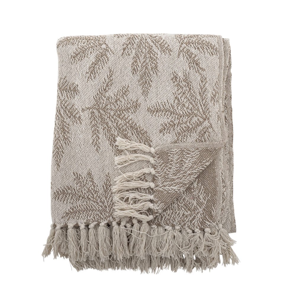 Gabriela Throw, Brown, Recycled Cotton