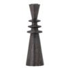 Armel Candle Holder, Black, Mango