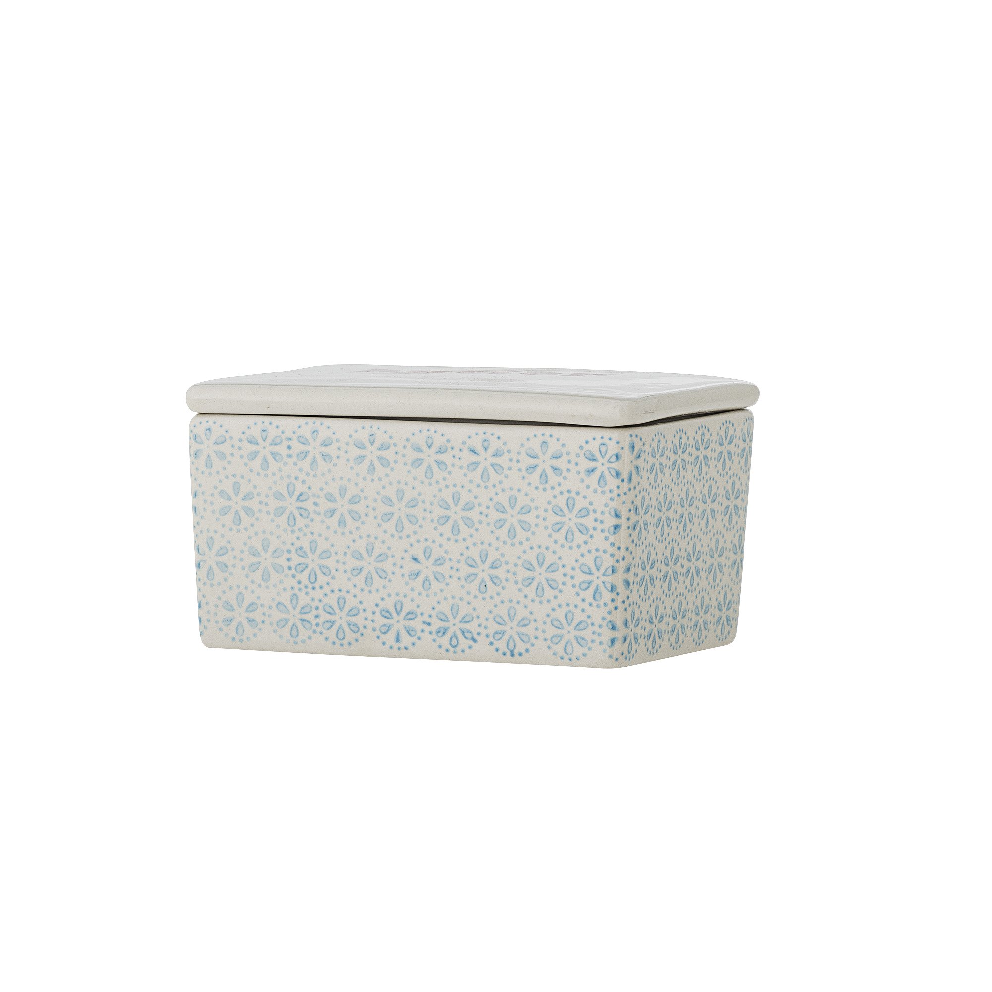 Patrizia Butter Box, Blue, Stoneware - Image 3