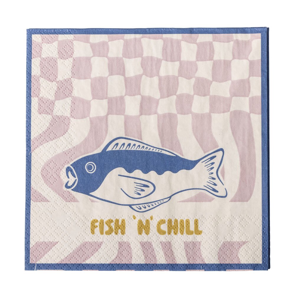 Remy Napkin, Blue, FSC® Mix, Paper - Image 3
