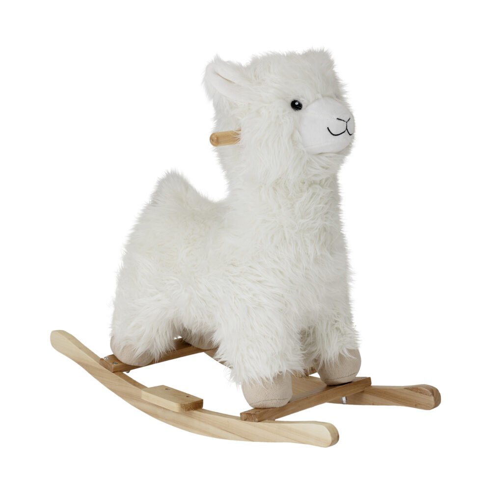 Kinto Rocking Toy, Lama, White, Polyester