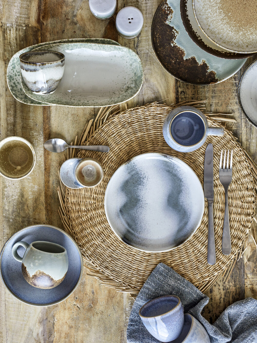 Paula Plate, Nature, Stoneware - Image 5
