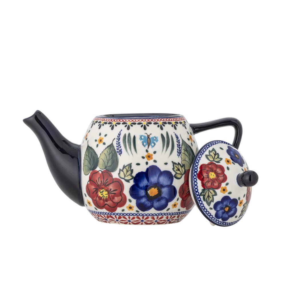 Florist Teapot, Red, Stoneware - Image 3