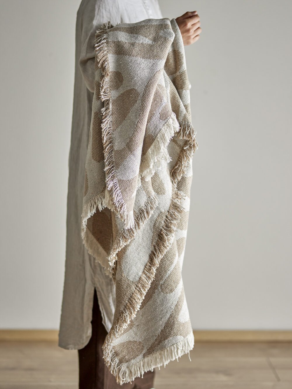 Alk Throw, Brown, Recycled Cotton - Image 4