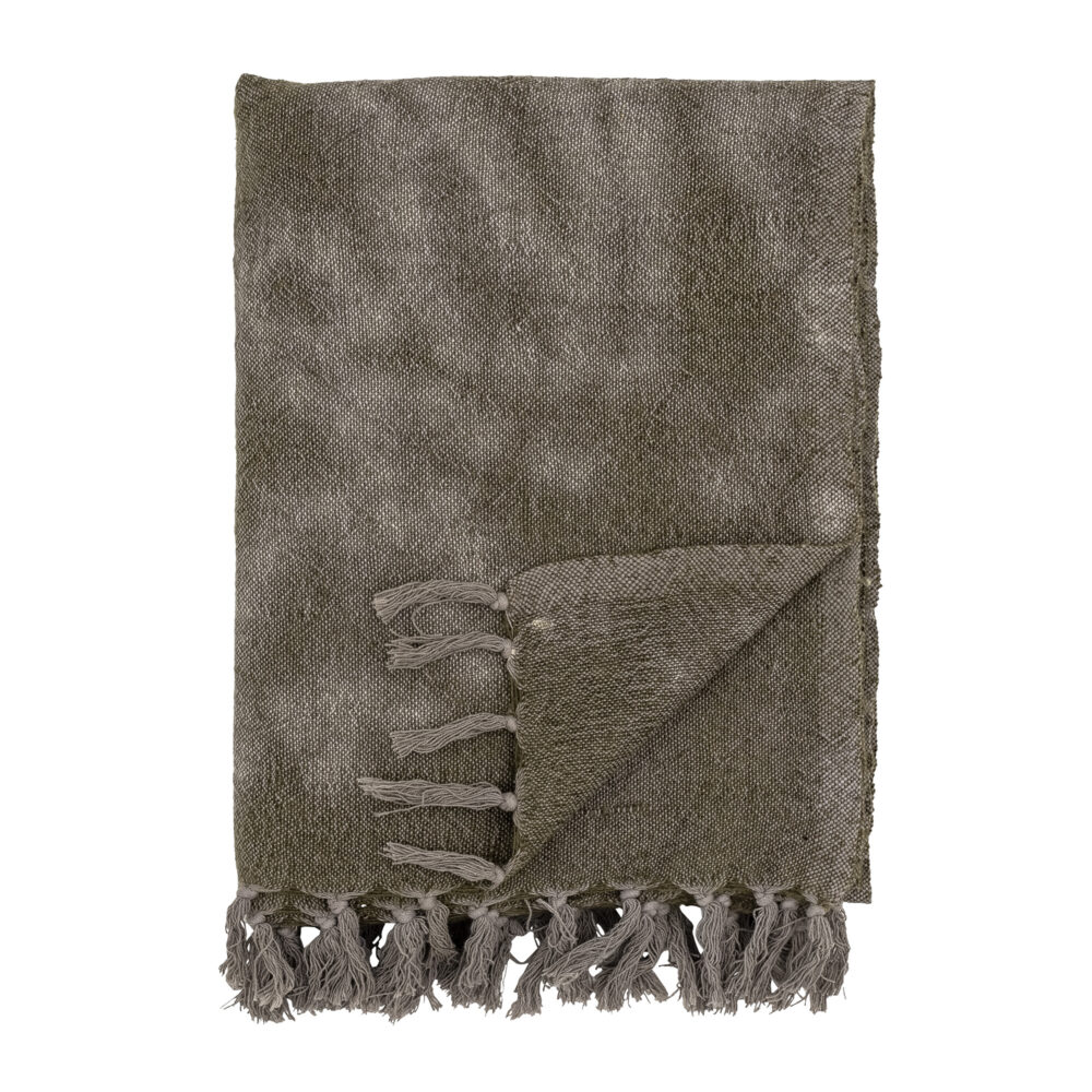 Ginger Throw, Green, Wool