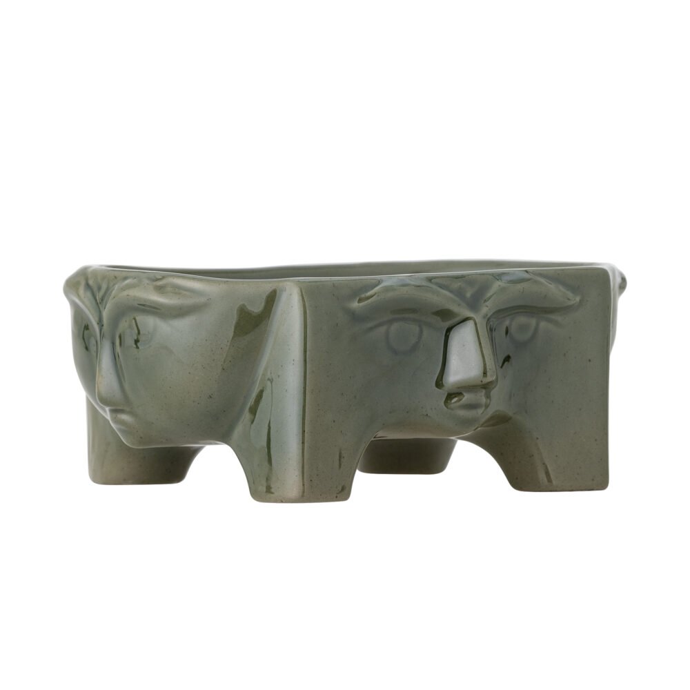 Amilia Bowl, Green, Stoneware - Image 4