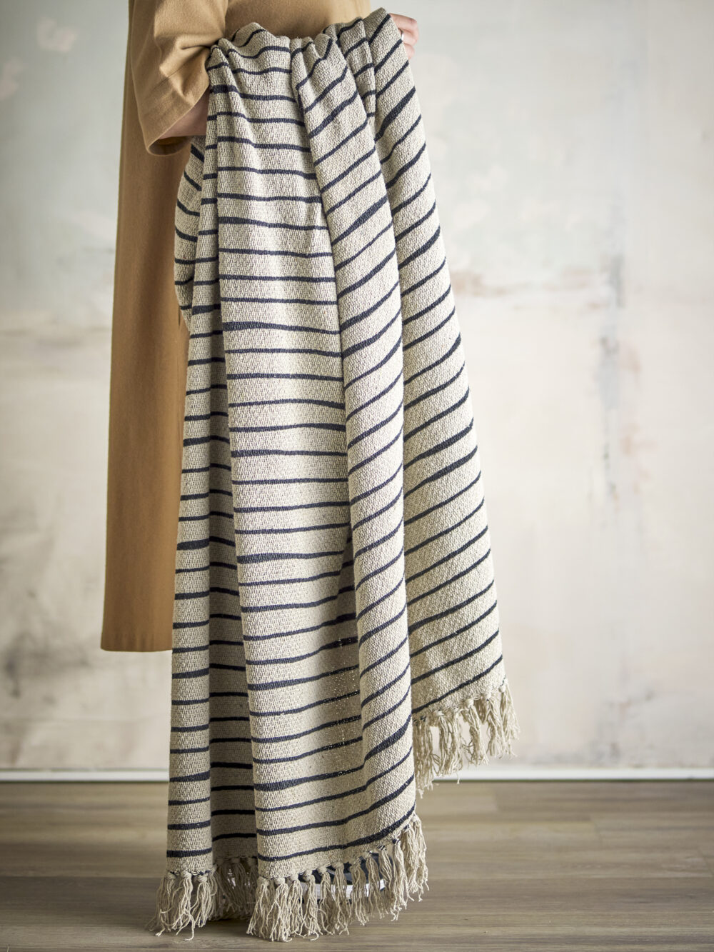 Eia Throw, Nature, Recycled Cotton - Image 4