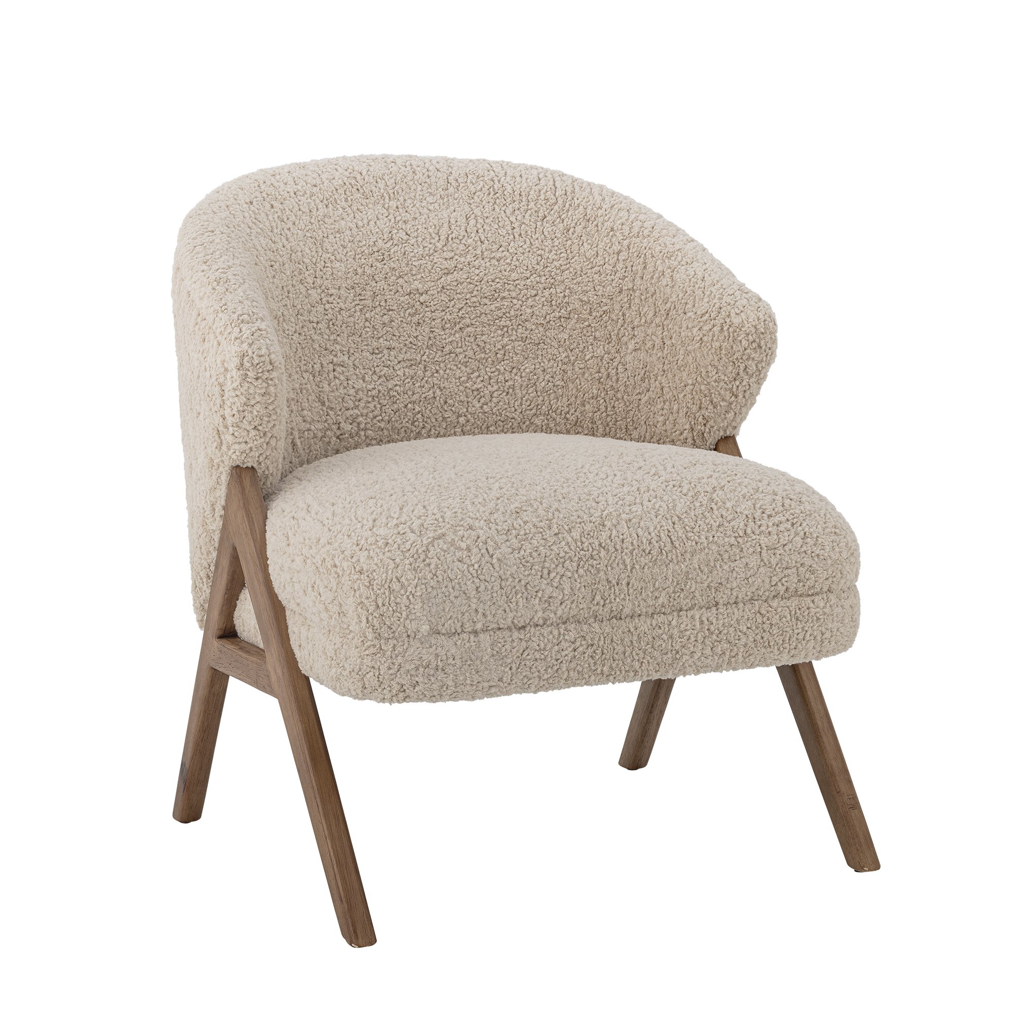 Camino Lounge Chair, Nature, Rubberwood - Image 3