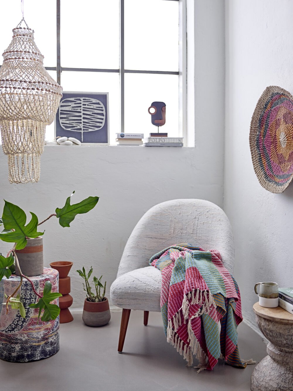 Isnel Throw, Green, Recycled Cotton - Image 5