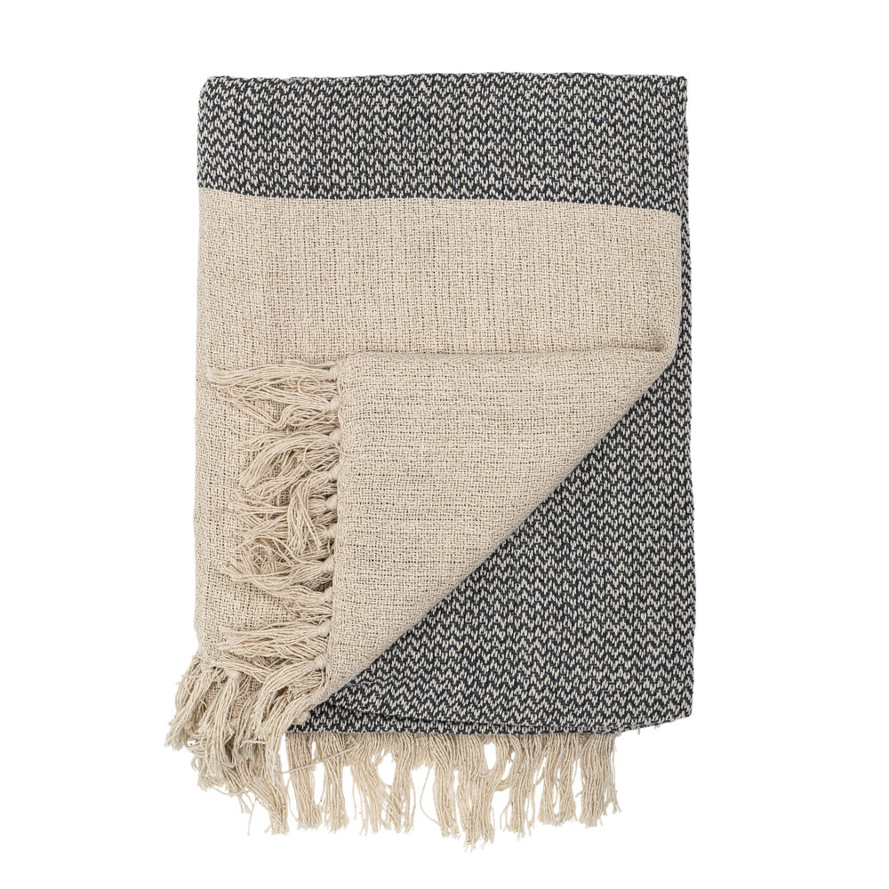 Matt Throw, Grey, Recycled Cotton