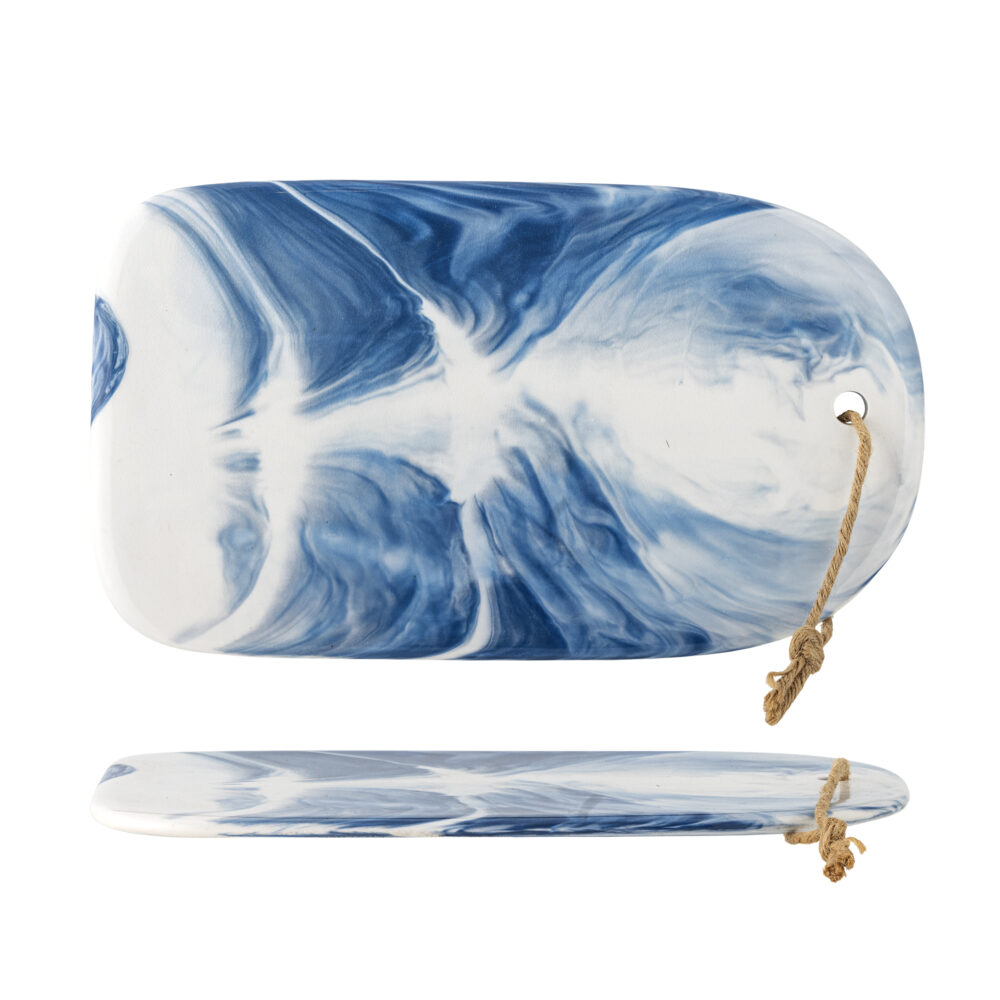 Aiden Cutting Board, Blue, Stoneware