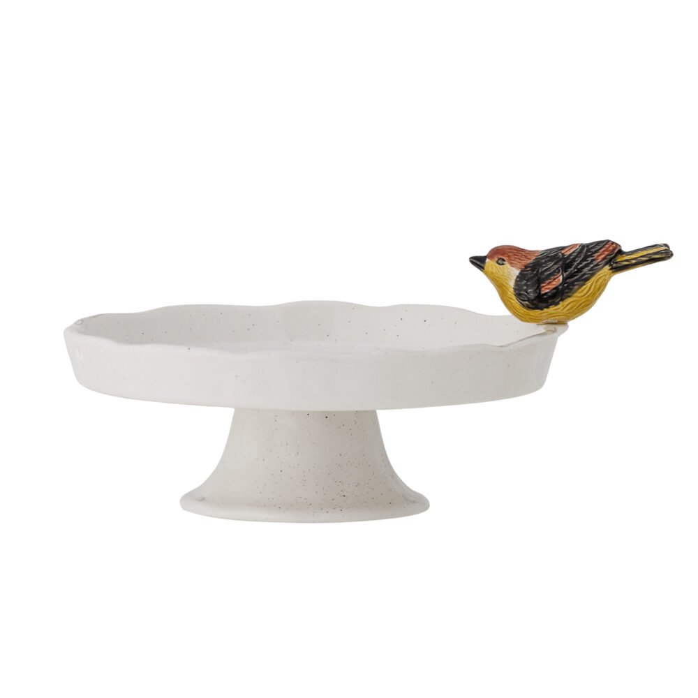 Tweet Cake Tray, White, Stoneware