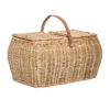 Gor Basket w/Lid, Nature, Rattan