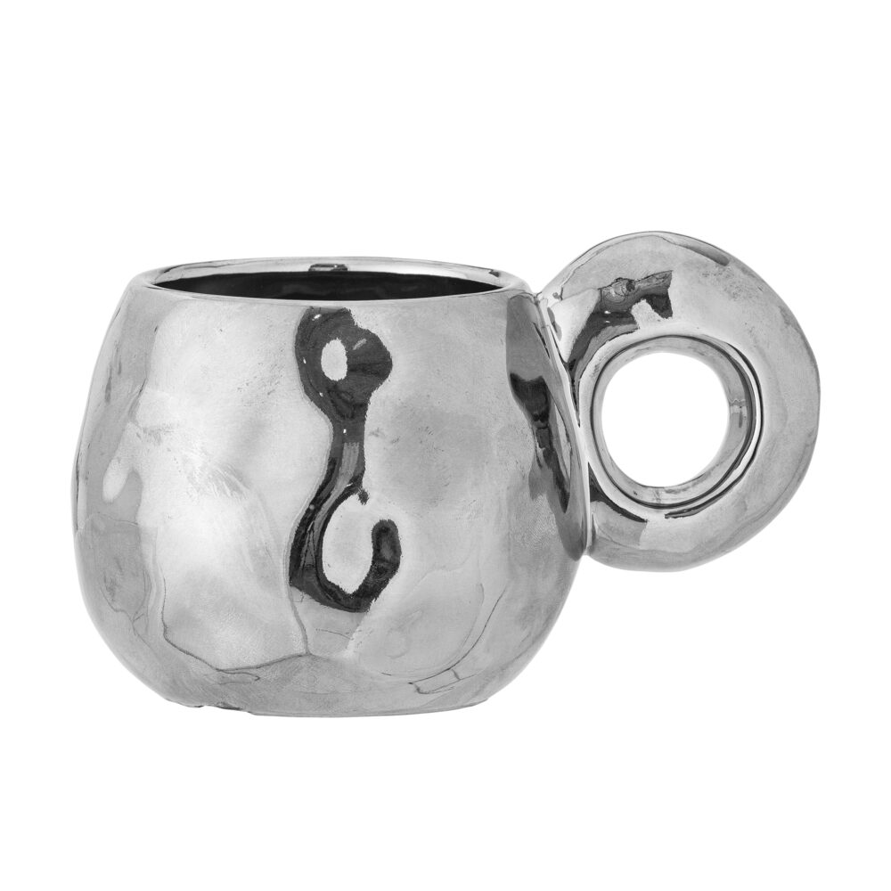 Shine Cup, Silver, Stoneware