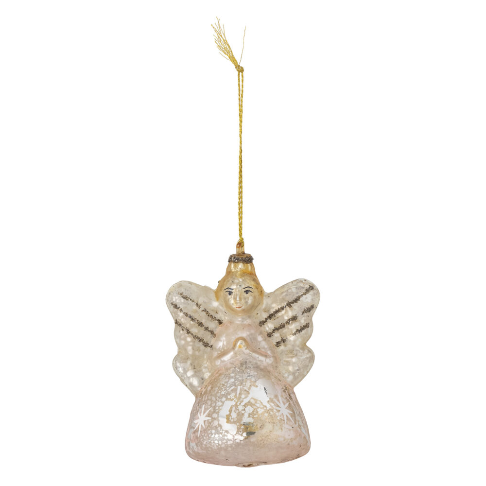 Aneva Ornament, Gold, Glass