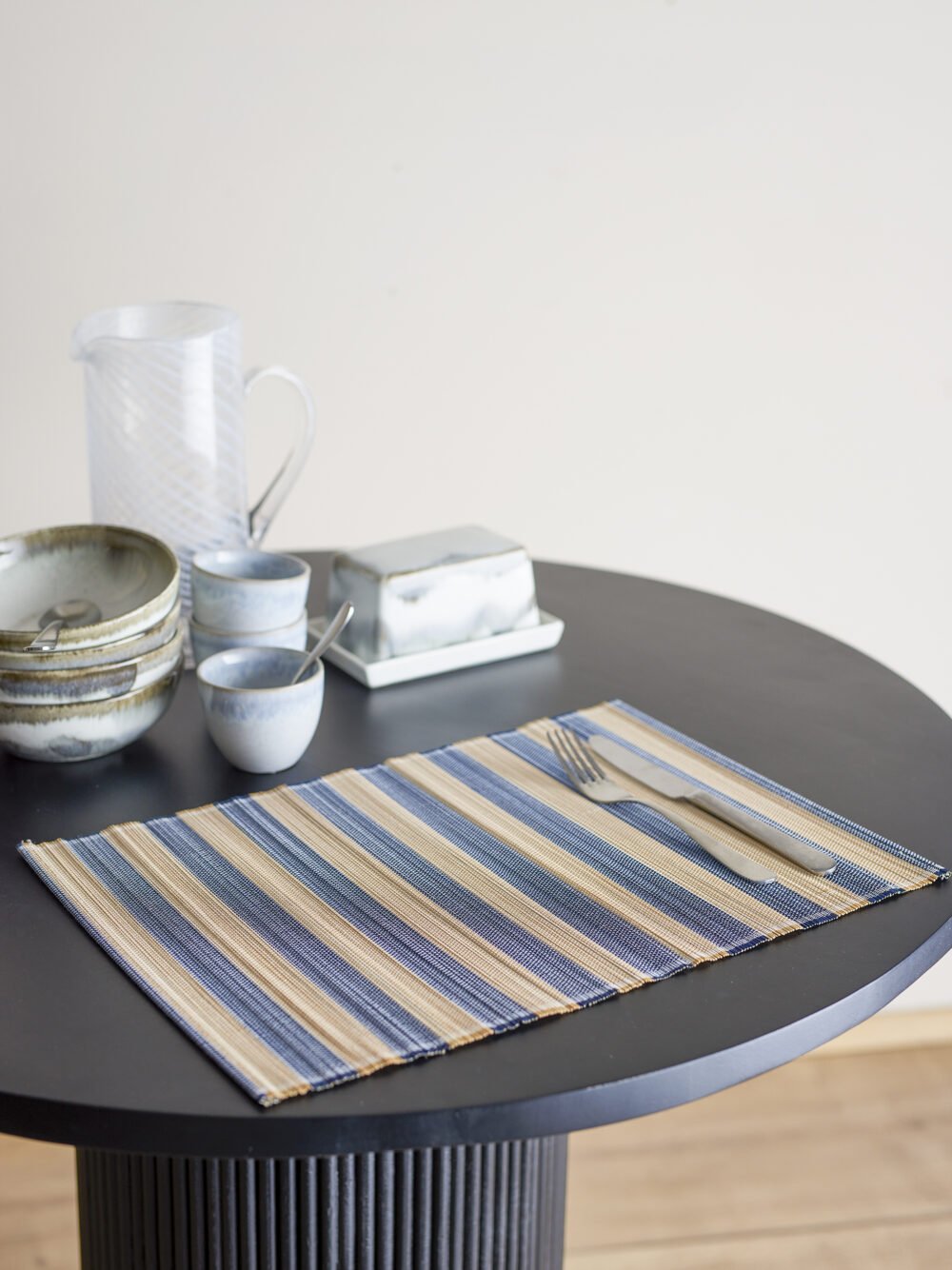 Marola Placemat, Blue, Bamboo - Image 3