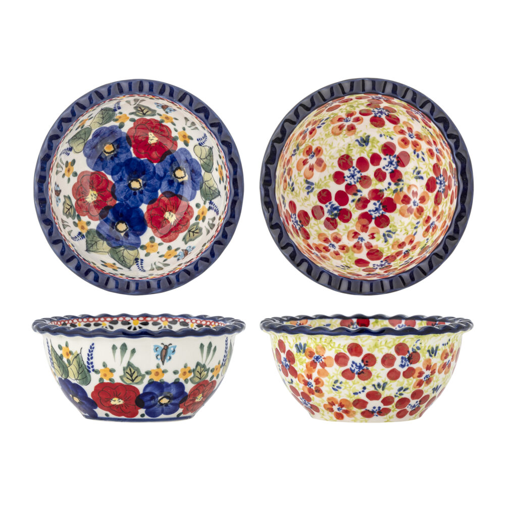 Florist Bowl, Red, Stoneware