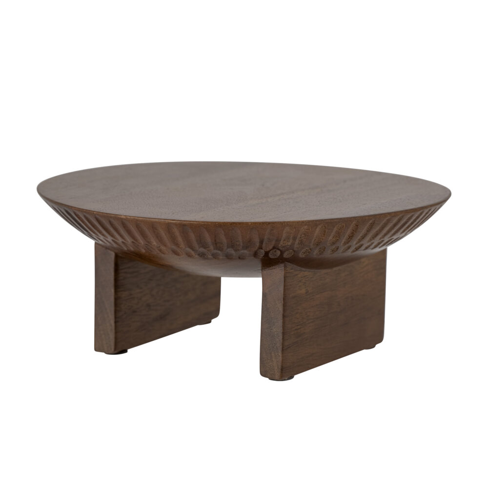 Miho Cake Tray, Brown, Mango