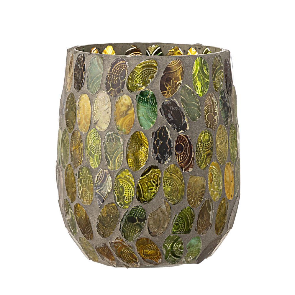 Lorissa Votive, Green, Glass