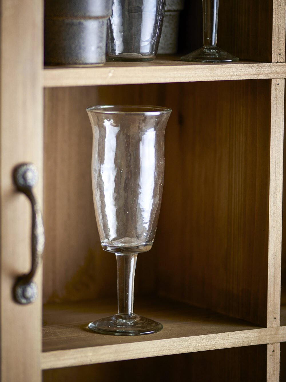 Asha Wine Glass, Clear, Recycled Glass - Image 4