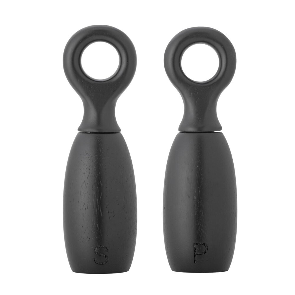 Martim Salt & Pepper Mill, Black, Rubberwood