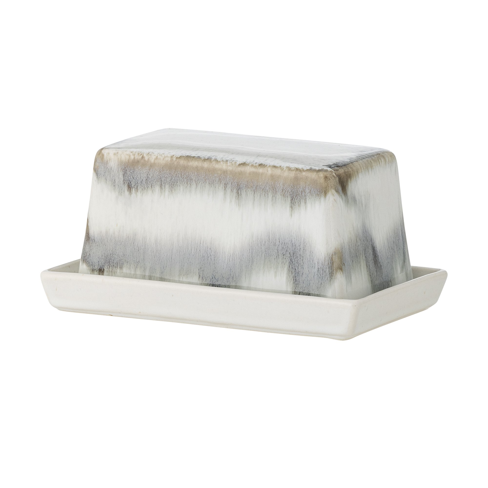 Paula Butter Box, Grey, Stoneware - Image 3