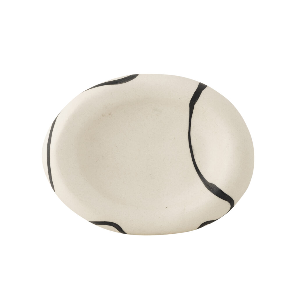 Minna Bowl, White, Stoneware - Image 4