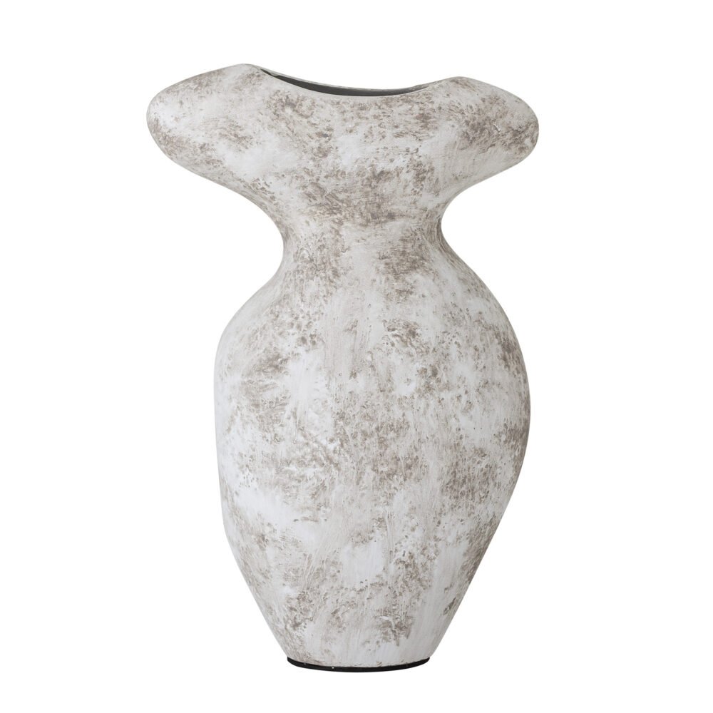 Nori Deco Vase, Grey, Terracotta