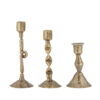Efsa Candle Holder, Brass, Metal