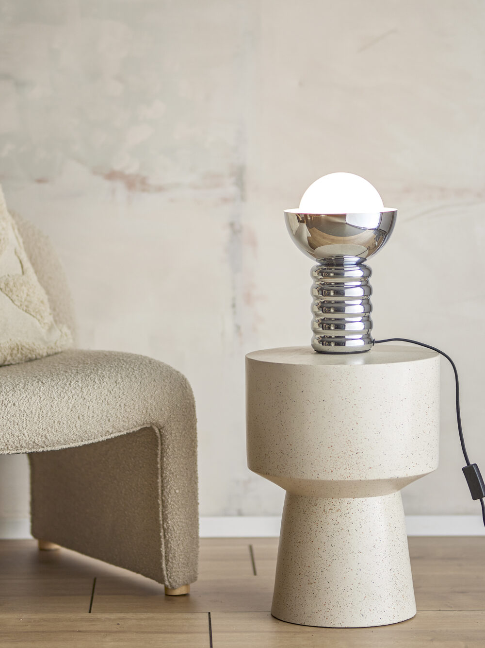 Spike Table lamp, Silver, Metal - Image 2
