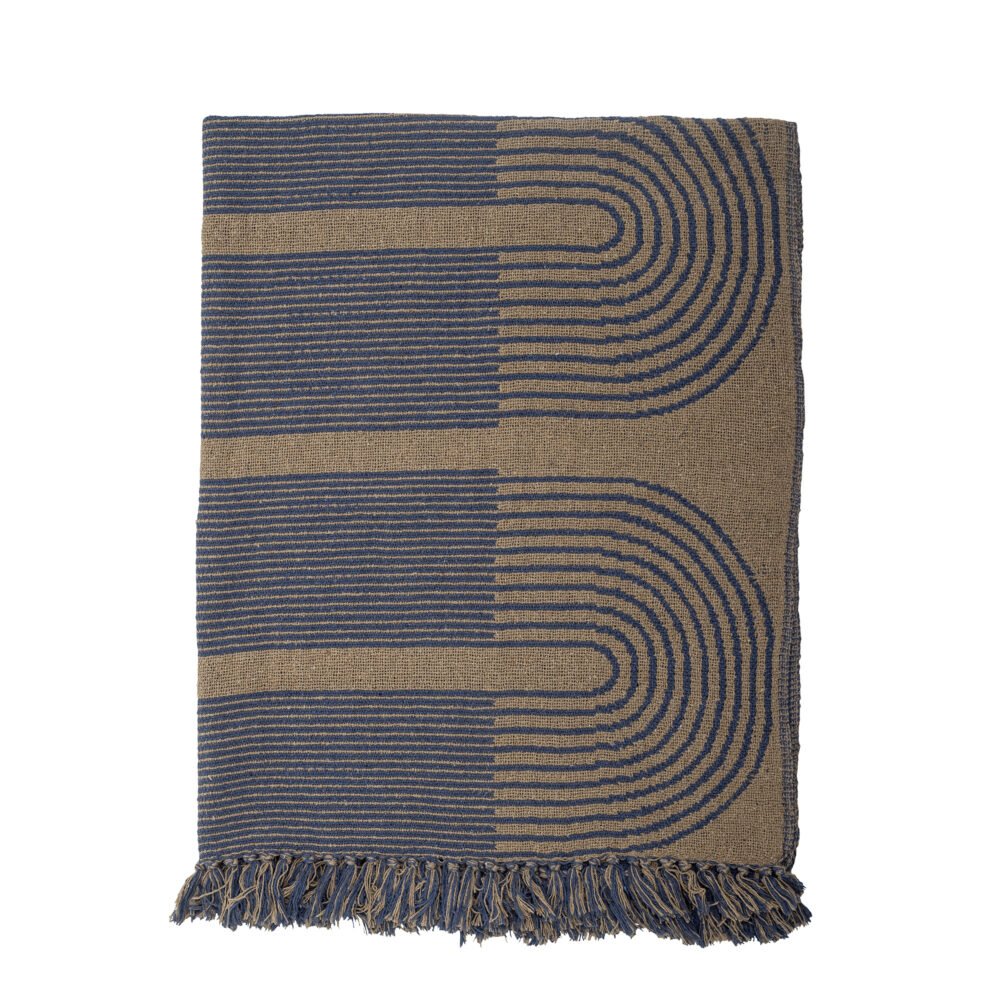 Tiffanie Throw, Blue, Recycled Cotton - Image 4