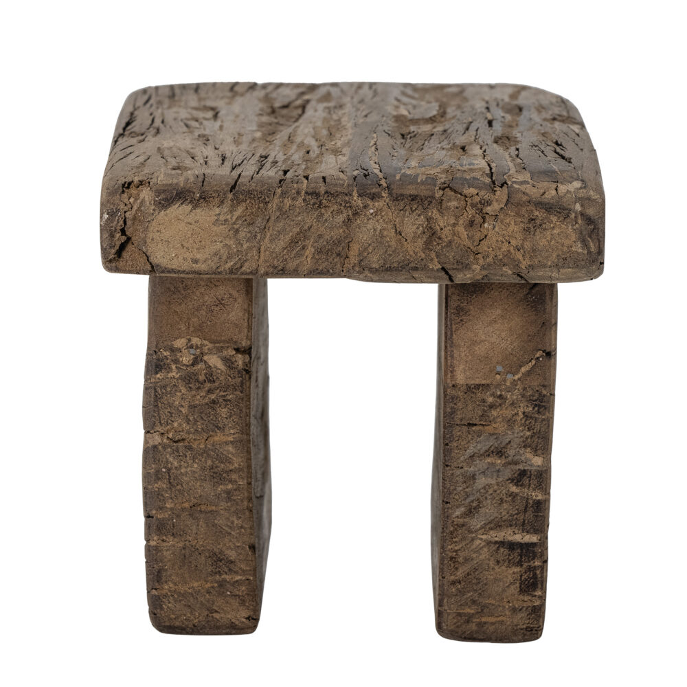 Tamy Pedestal, Brown, Reclaimed Wood - Image 3
