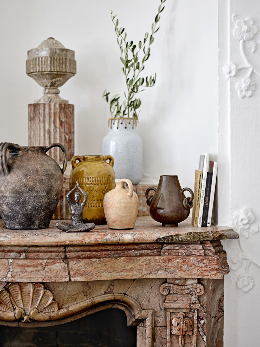 Rijad Deco Vase, Yellow, Terracotta - Image 2