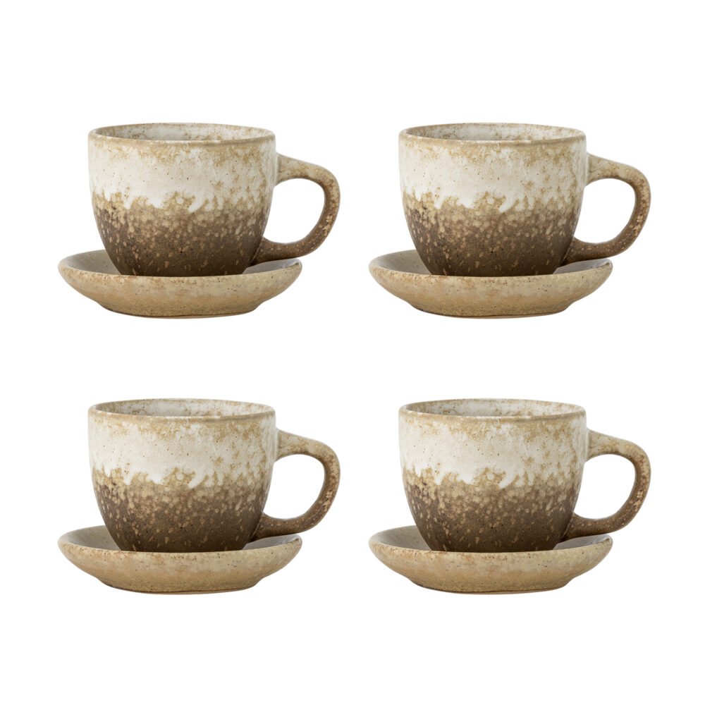 Brenta Cup w/Saucer, Nature, Stoneware