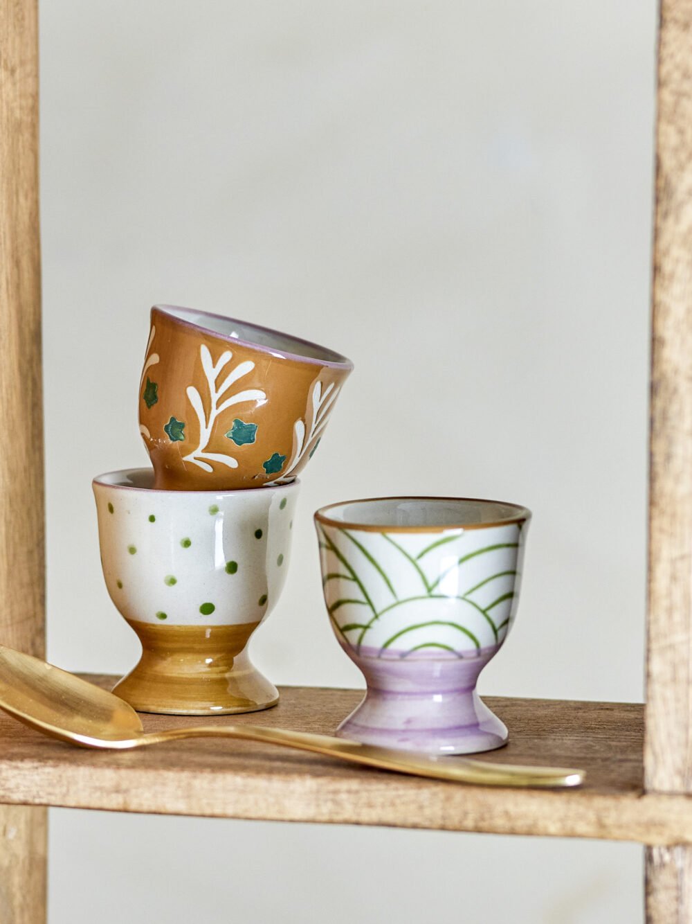 Vincent Egg Cup, Brown, Stoneware - Image 3