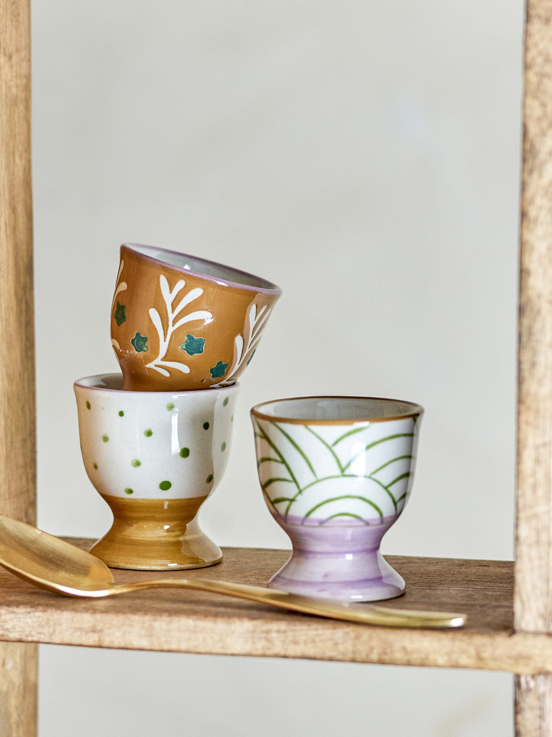 Vincent Egg Cup, Brown, Stoneware - Image 3