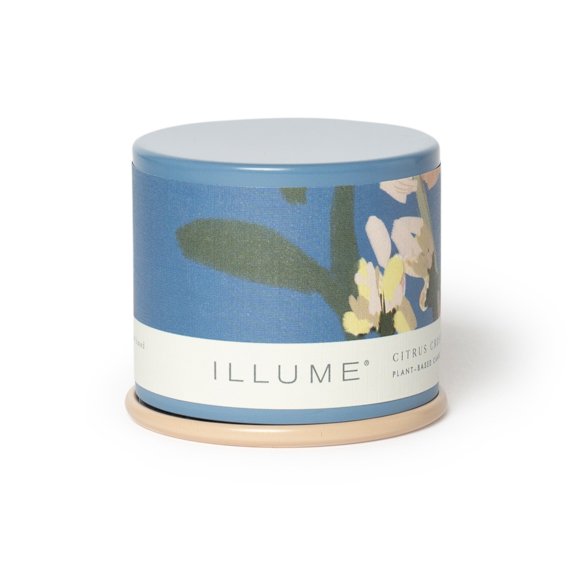 Citrus Crush Demi Vanity Tin Candle, Blue,