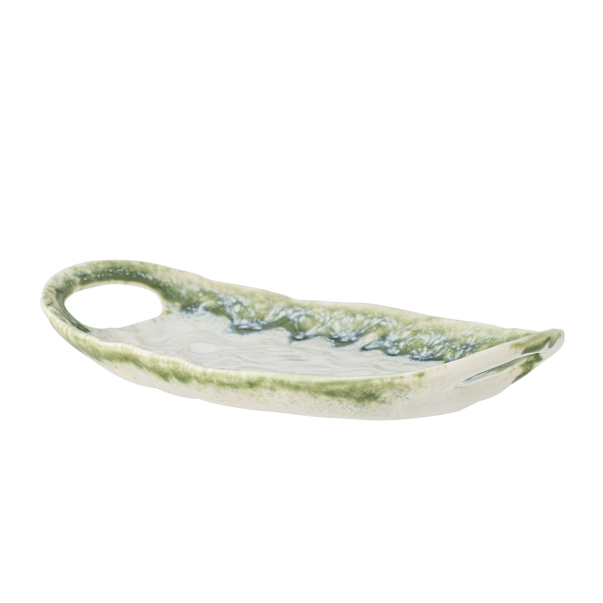 Prim Serving Plate, Green, Stoneware - Image 2