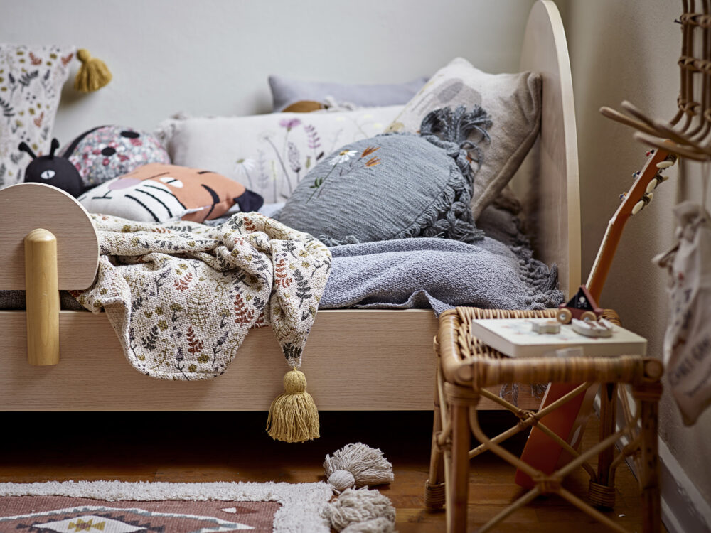 Filipa Throw, Yellow, Recycled Cotton - Image 5