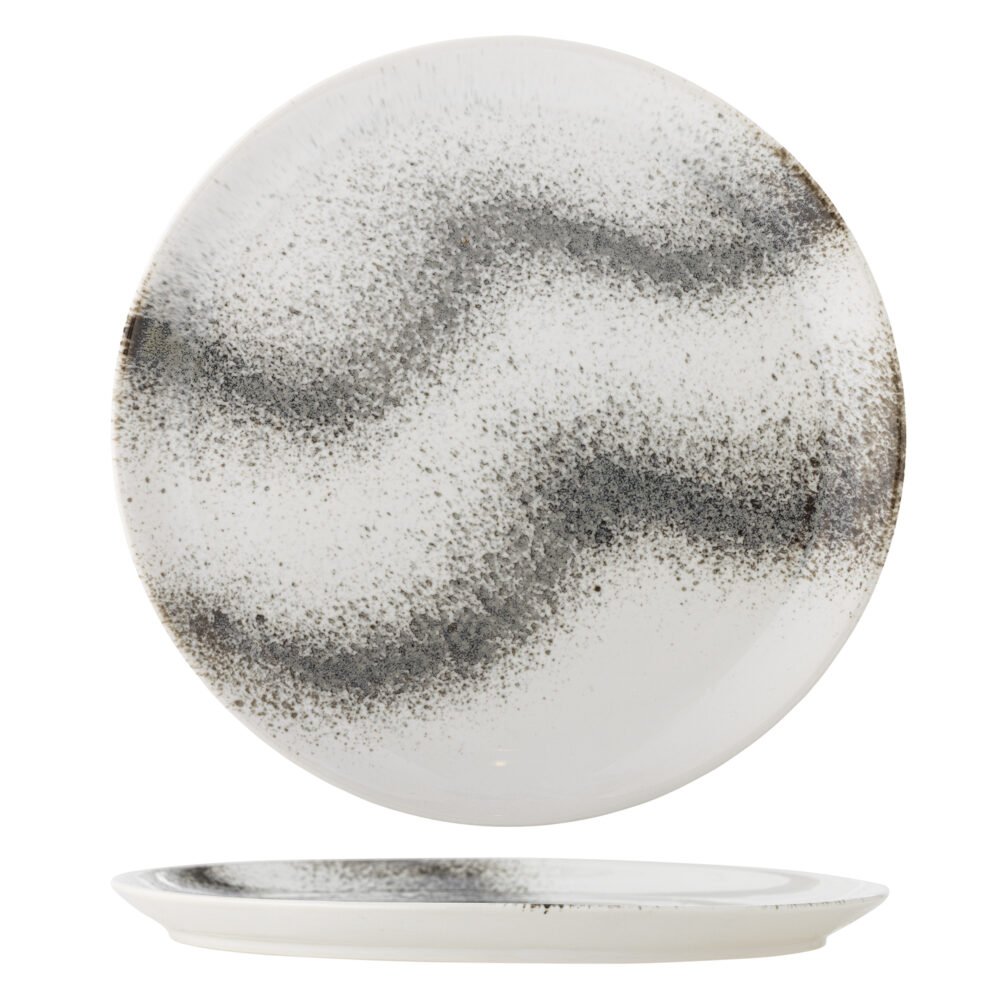Paula Plate, Grey, Stoneware