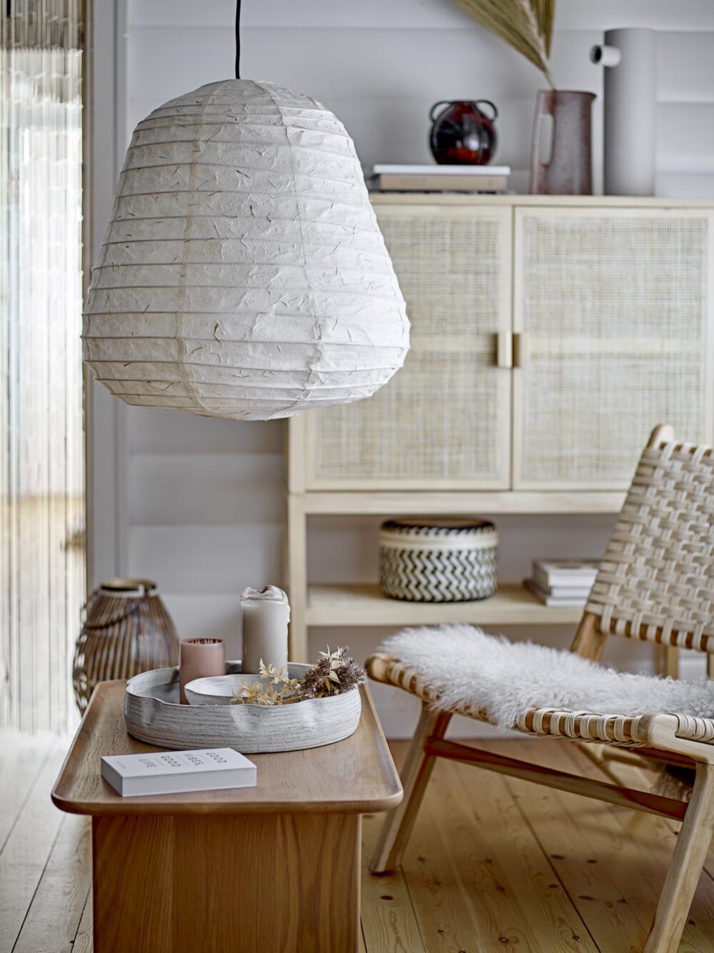 Leena Pendant Lamp, Nature, Paper - Image 2