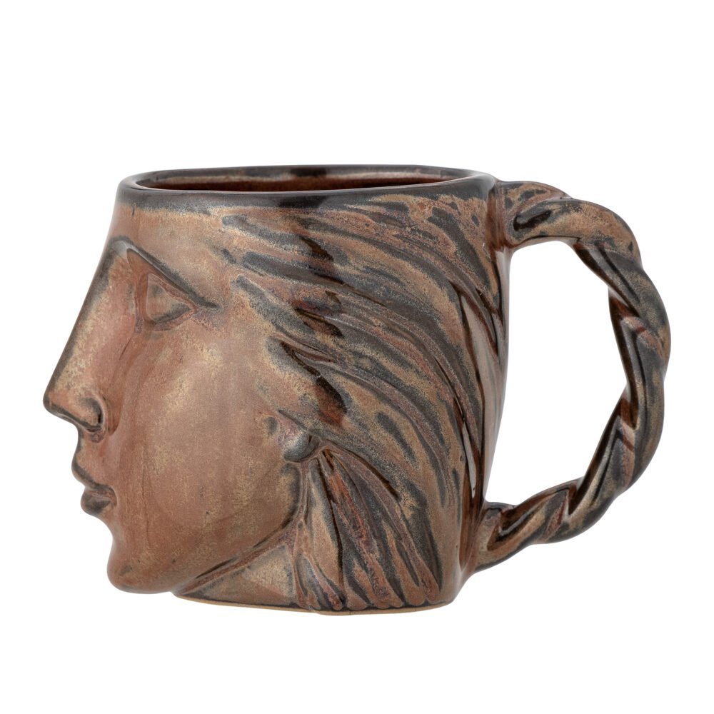 Reeha Mug, Brown, Stoneware