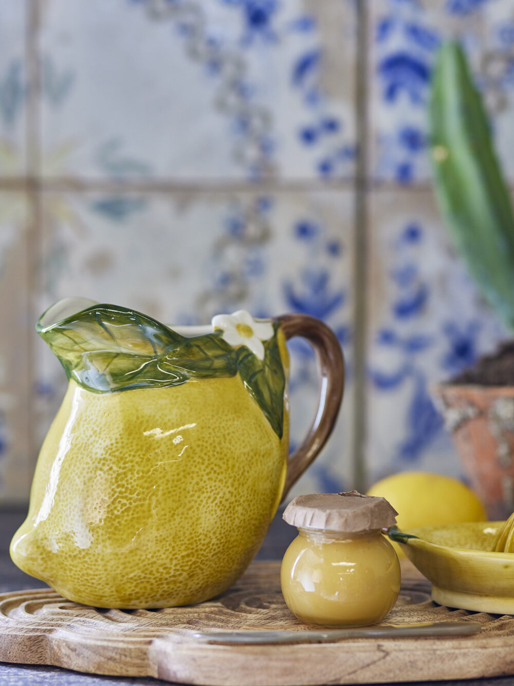 Limone Jug, Yellow, Stoneware - Image 5