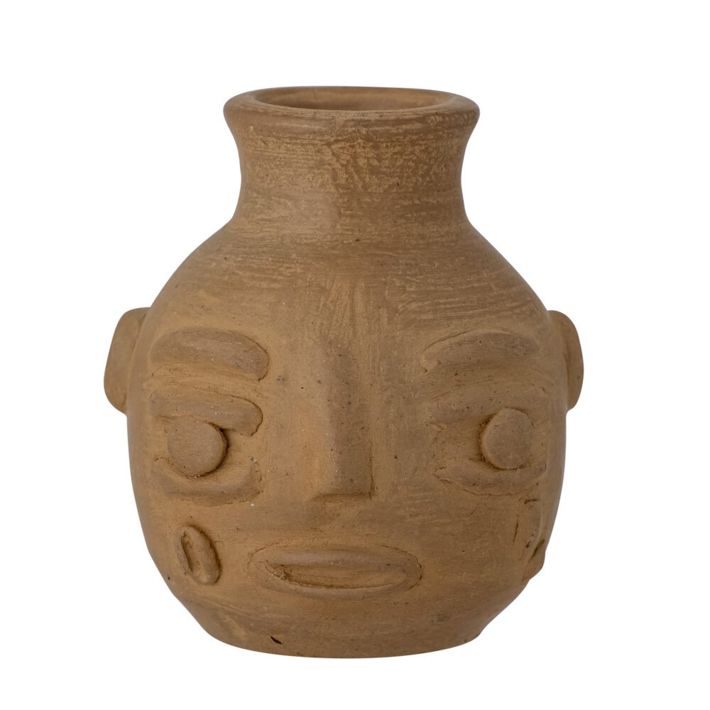 Dede Deco Vase, Brown, Terracotta