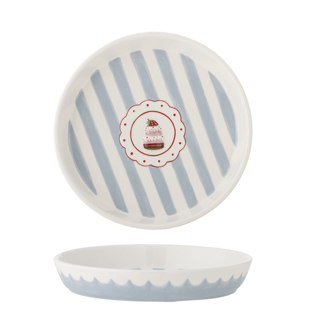 Lively Serving Plate, Blue, Stoneware
