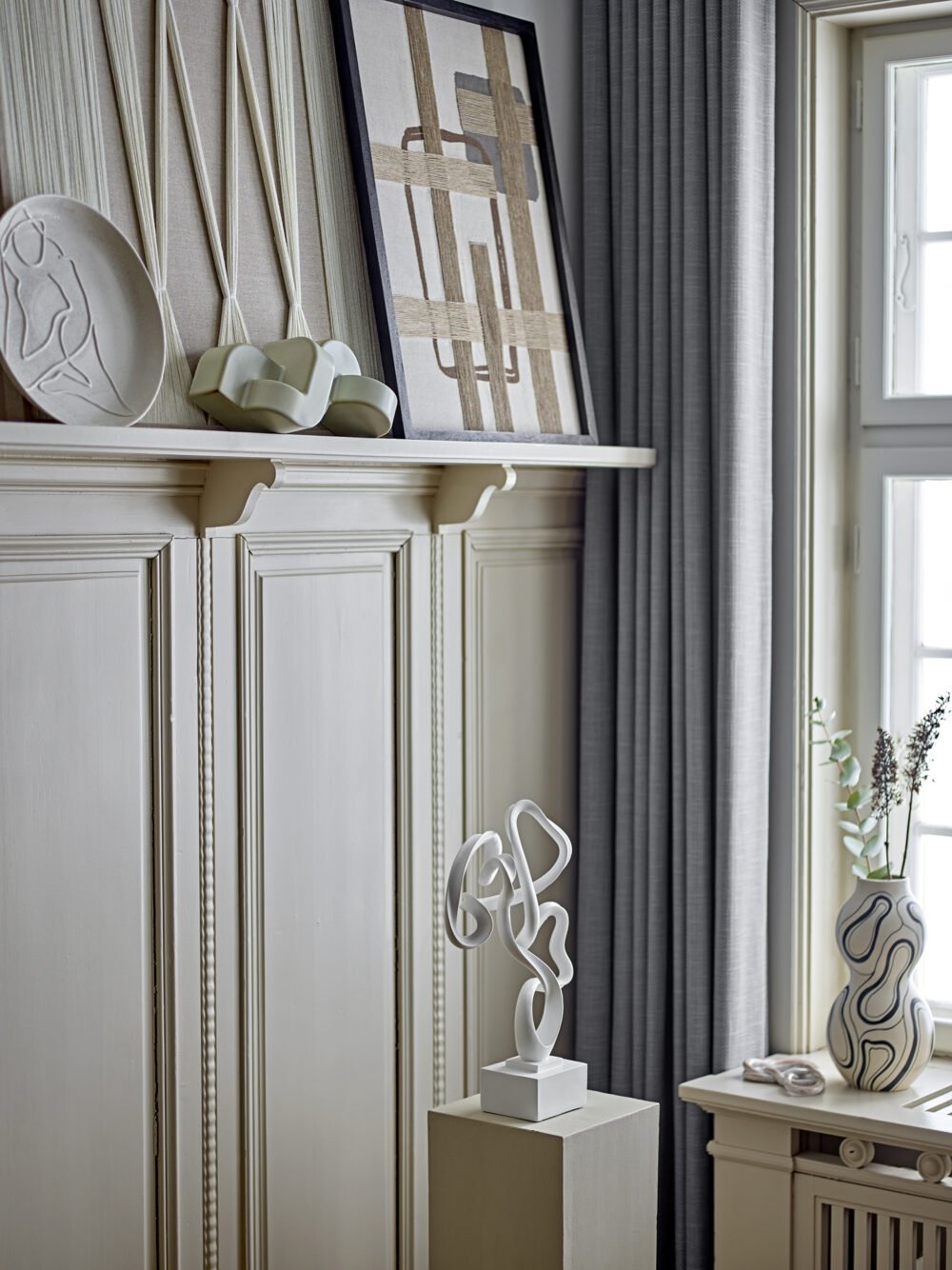 Bie Wall Decor, Brown, Cotton - Image 3