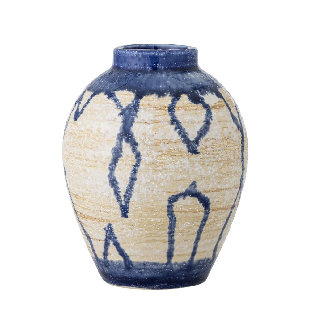 Avon Vase, Blue, Stoneware